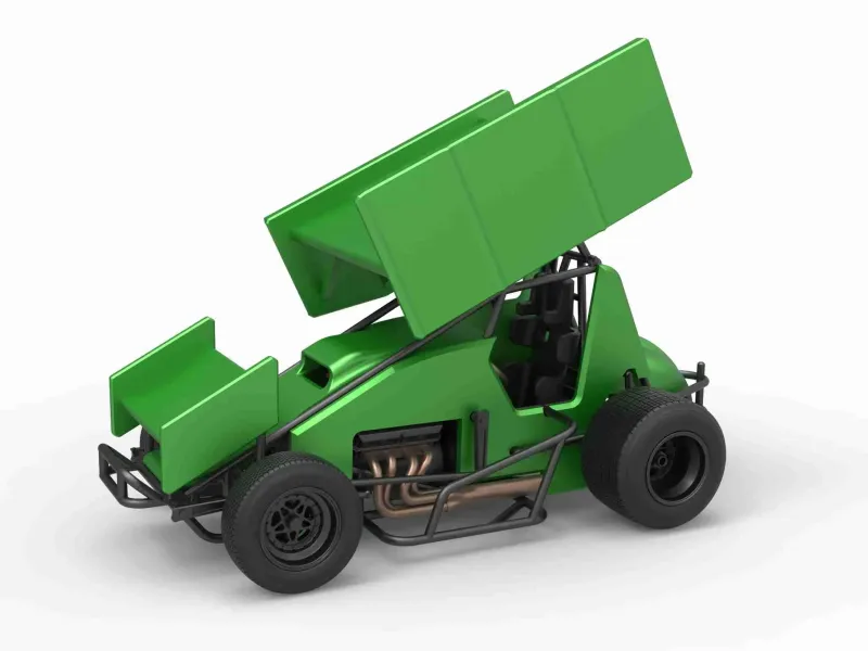 Diecast Winged Sprint car Maßstab 1:25