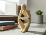 Stylized “Reader Pose” Figure – Minimal Modern Sculpture-1