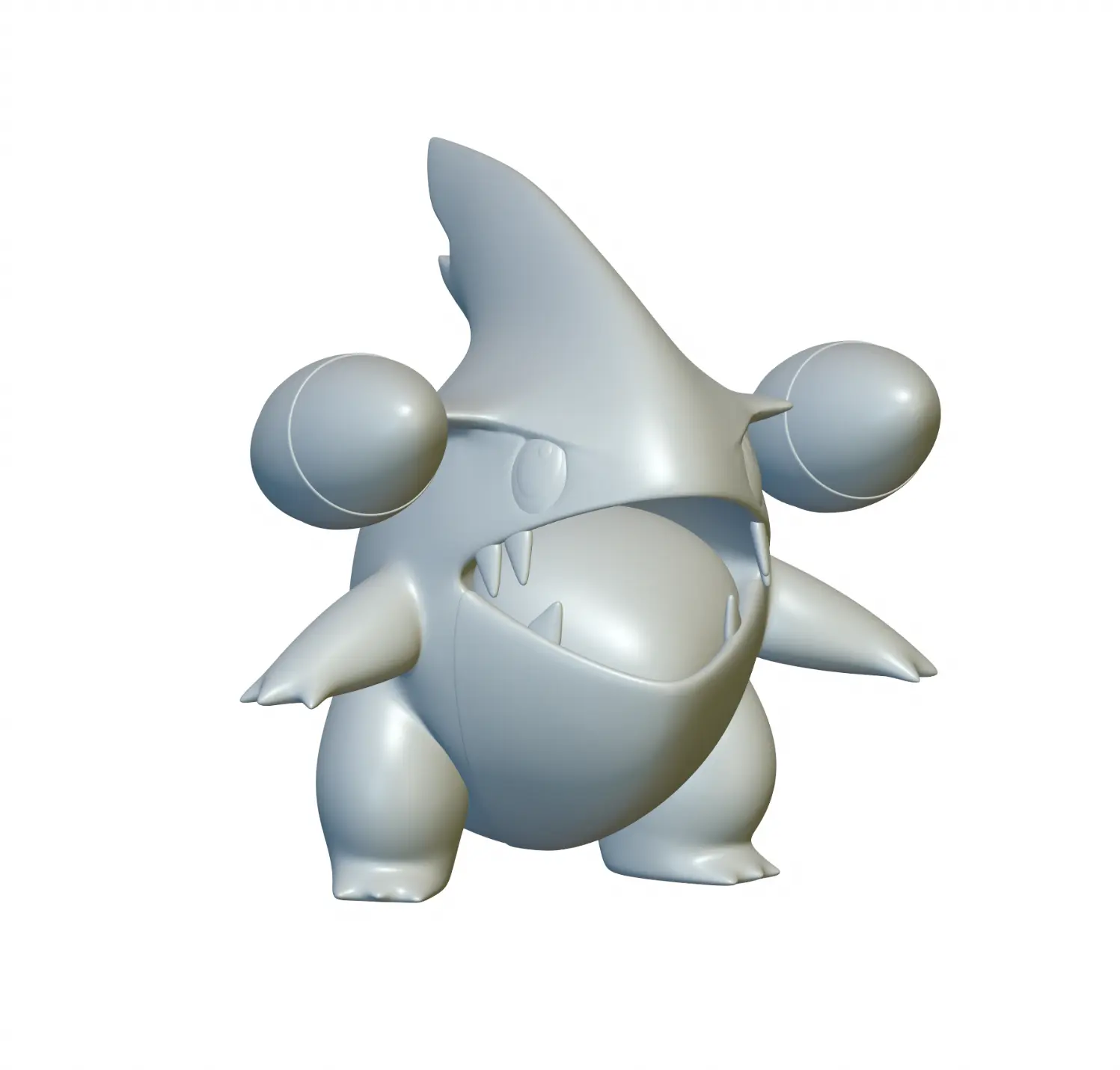 Pokemon Gible #443 - Ready for 3D Printing!