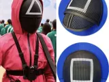 Máscaras del Líder y los Soldados de El juego del calamar (completas + plegables)-7