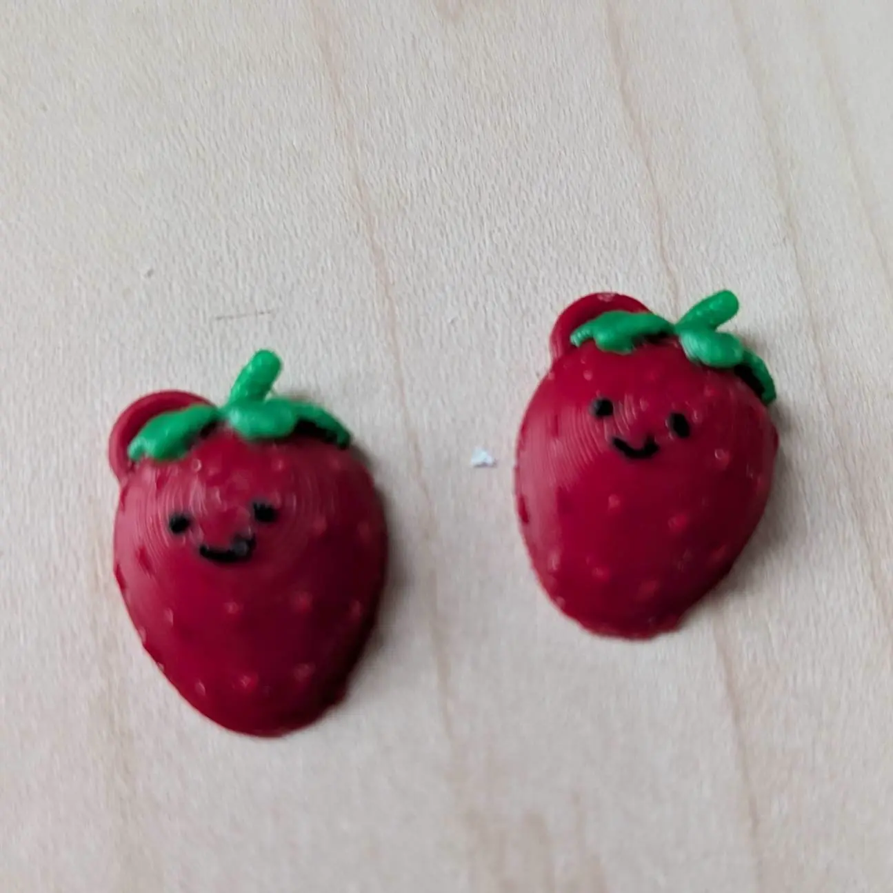 Happy Strawberry keychain
