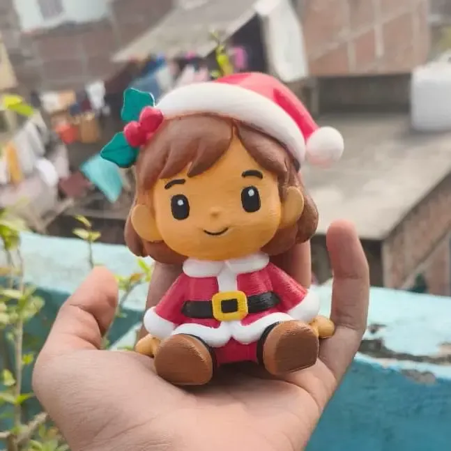 Christmas Cutie – Festive 3D Printed Character 🎄🎅