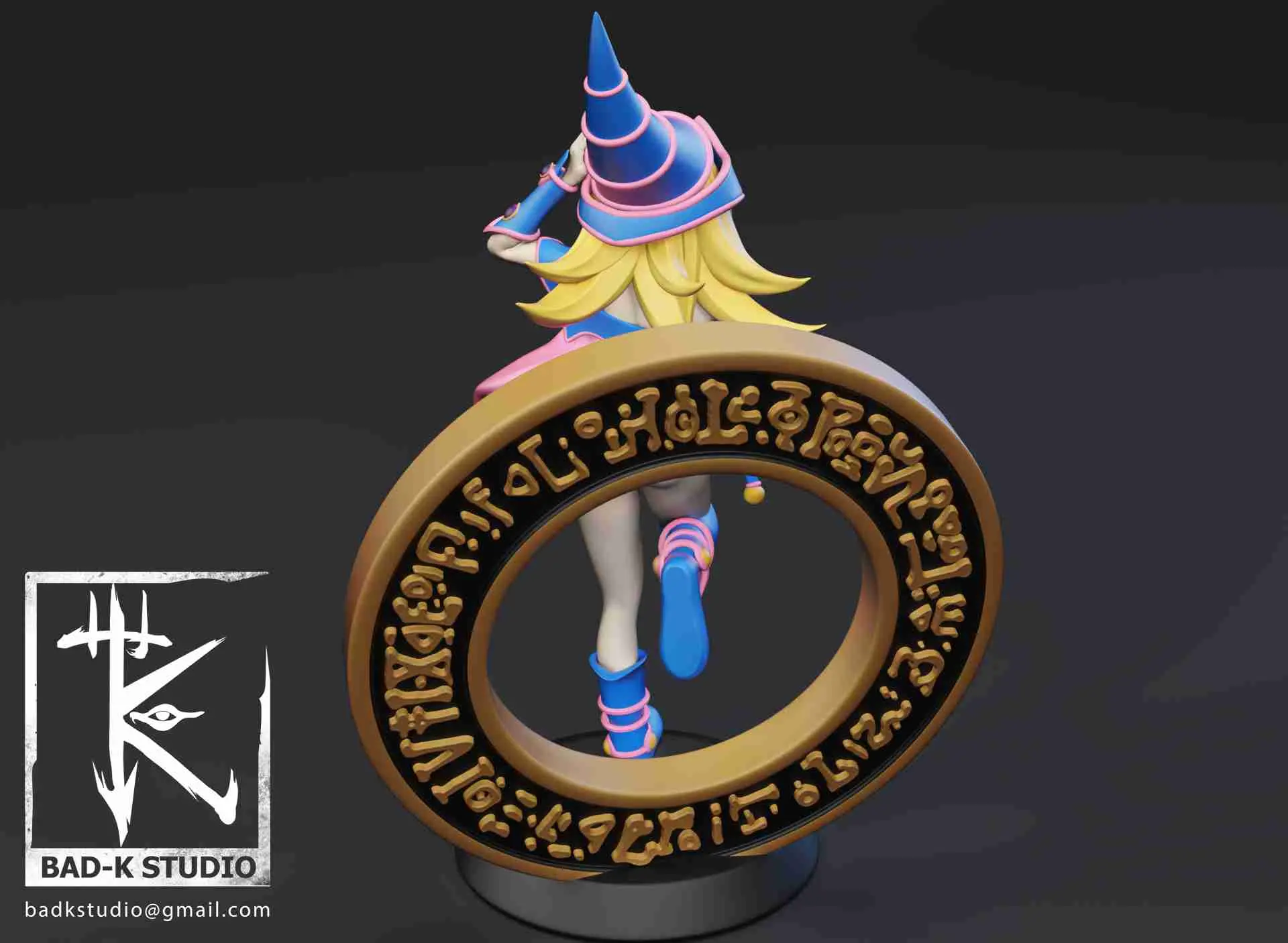 DARK MAGICIAN GIRL YUGIOH 3D PRINTING MODEL