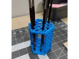 Hexagonal Paint Brush Stand-0