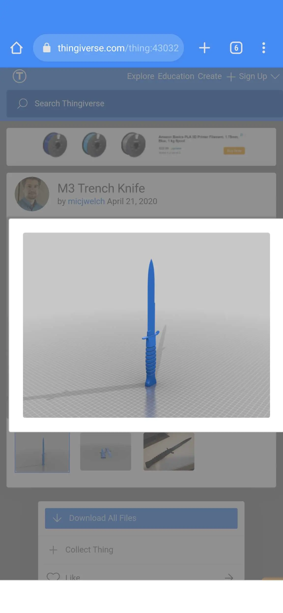 ww2 trench knife