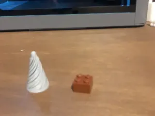 Tiny spiral fidget cone