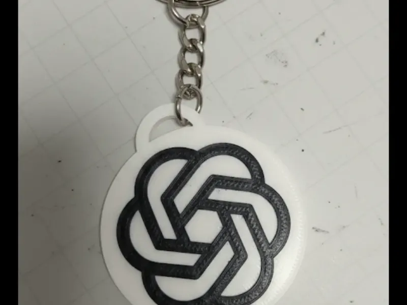 chat gpt logo keychain