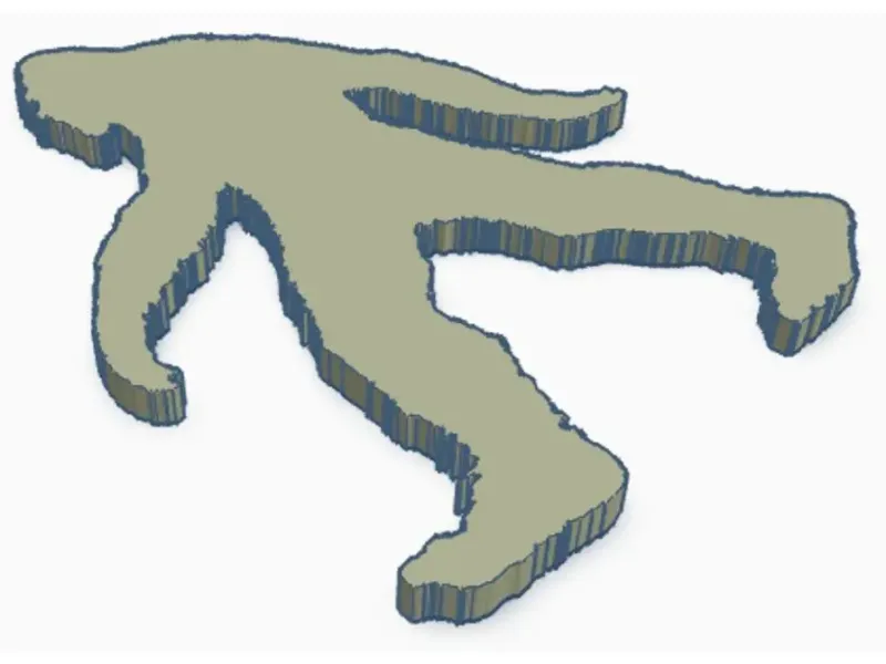 Bigfoot Silhouette V1 STL File (Digital Download)