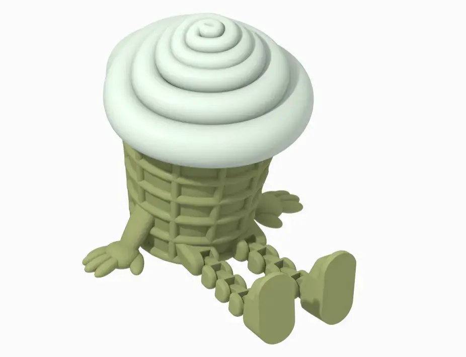 🍦 Ice Cream Guy – Funny STL Figure for 3D Printing 🍦🤣
