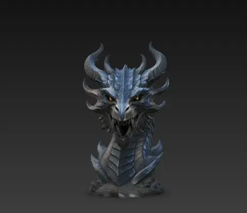 Dragon Head Statue