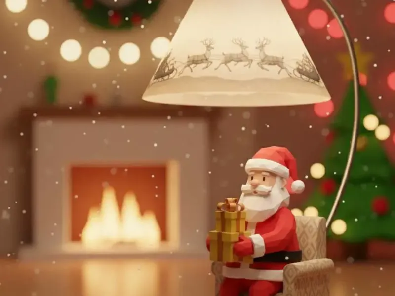 papa Noel poligonal