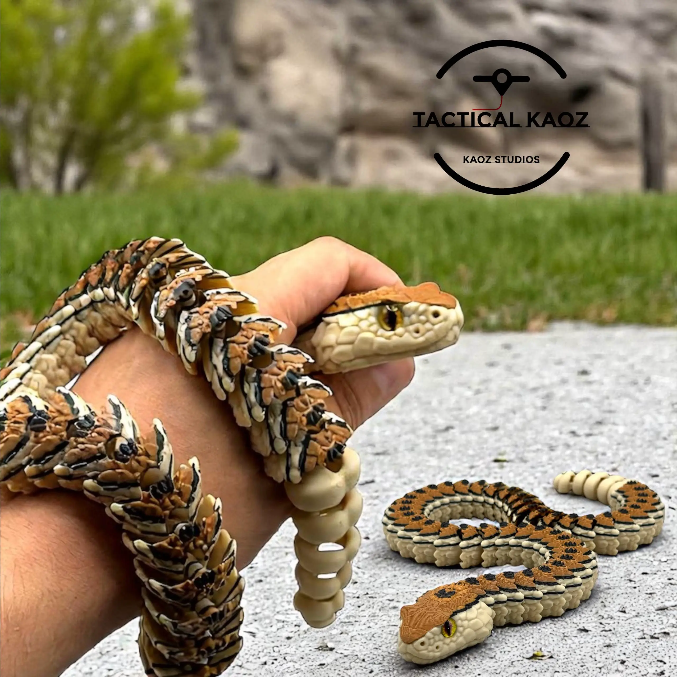 Css Rattlesnake Model Characters & Creatures STL Téléchargement - Articulated Rattlesnake ...