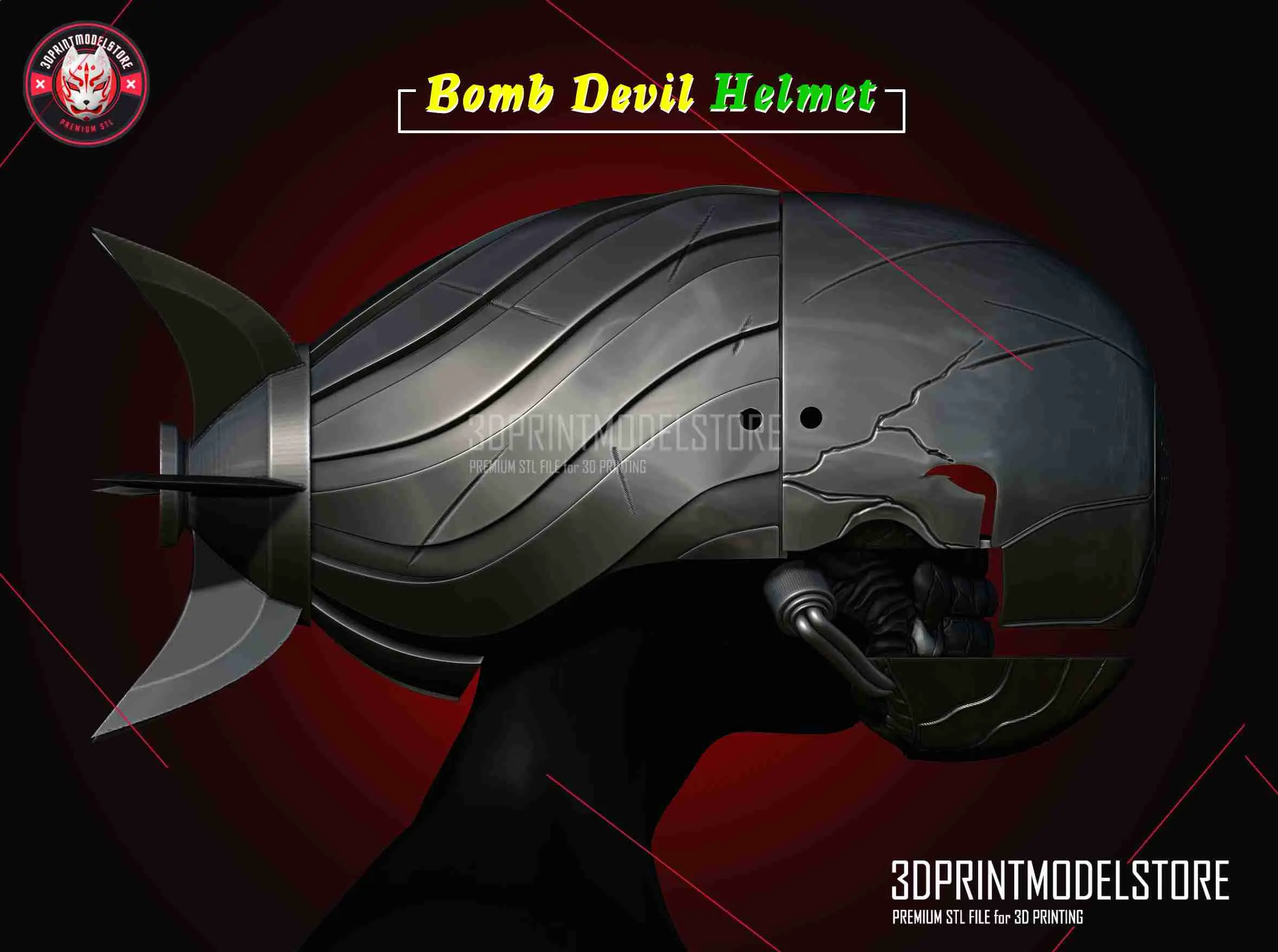Bomb Devil Girl Reze Helmet - Chainsaw Man Cosplay Halloween