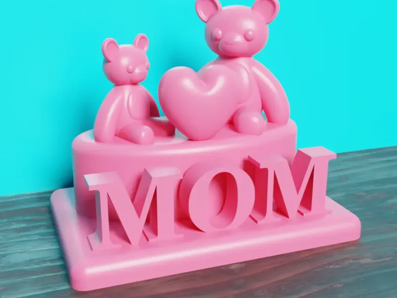 Decoratie met teddyberen voor mama