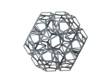 Wireframe Shape Penta Flake Dodecahedron-1