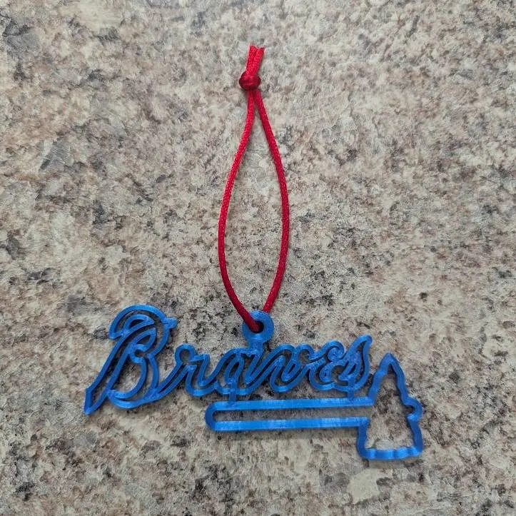 Atlanta Braves Christmas Ornament
