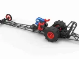 Diecast Moteur avant dragster turbo avec V8 Echelle 1:25-6