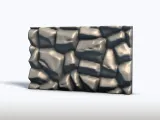 Stone Block Wall Bas Relief Panel-3