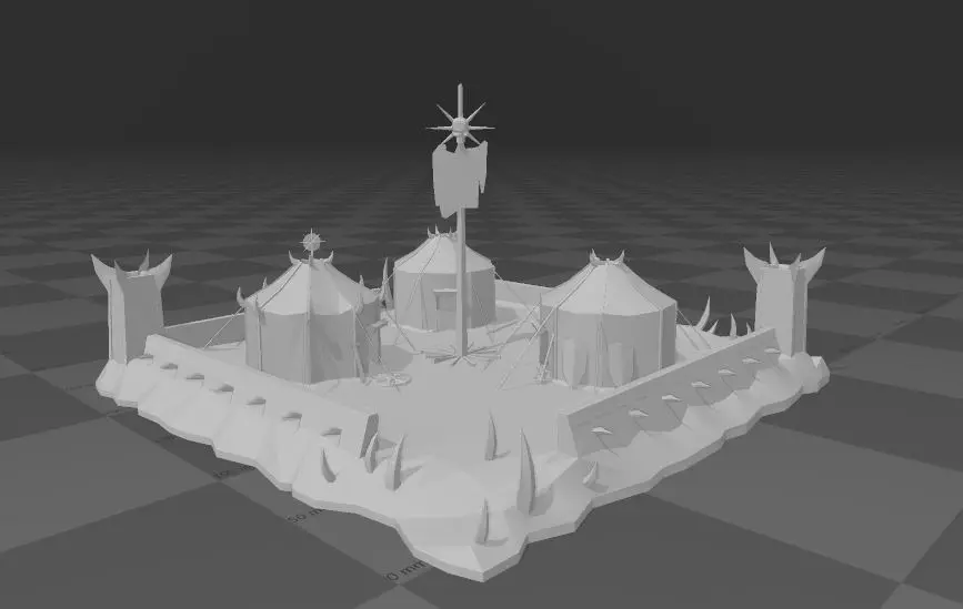 chaos war camp - from WTW -  terrain - lp