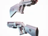 Cyberpunk Shotgun Malorian - Shotgun Fan Art-1