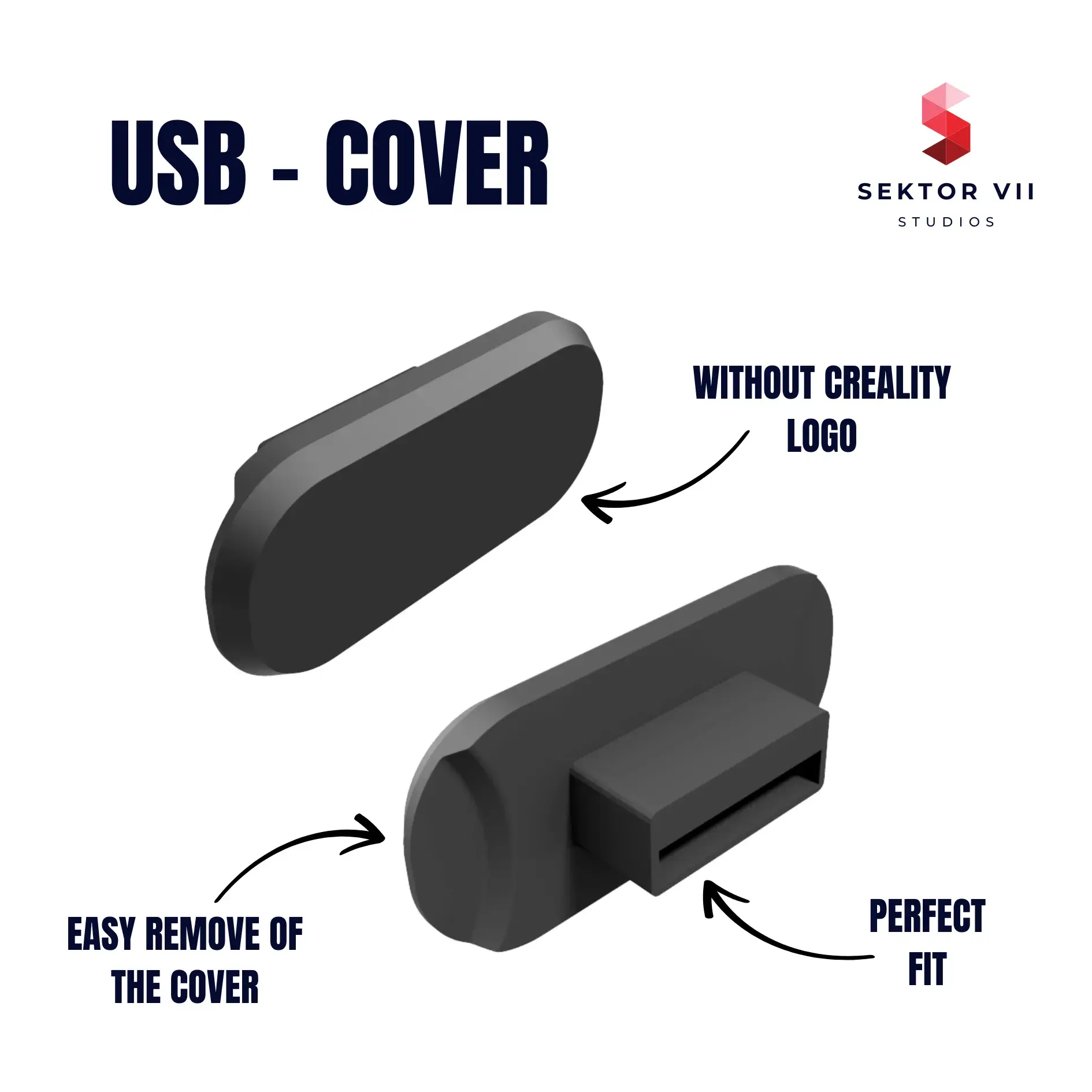 USB COVER CREALITY (K1, K1C, K1 MAX & MORE) / MODS