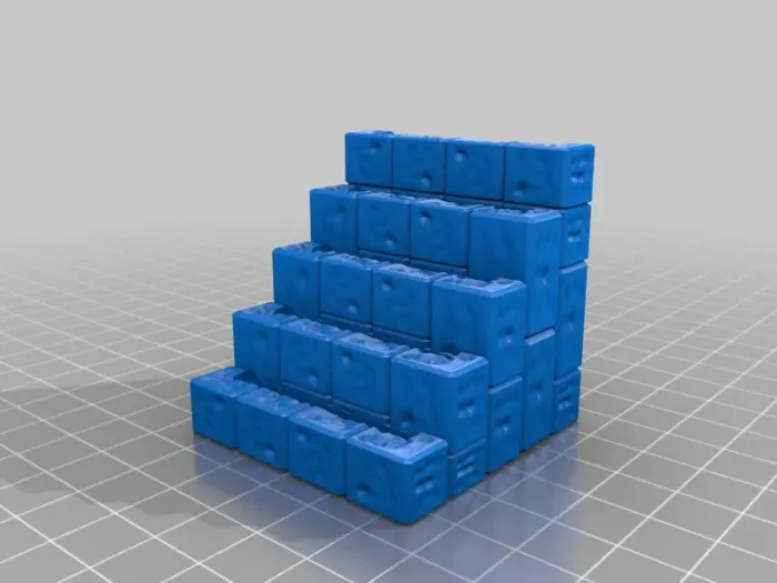 Scatterblocks 3D Printer Files | 3MF File | ScatterBlocks: Stonework Walls (28mm/32mm ...
