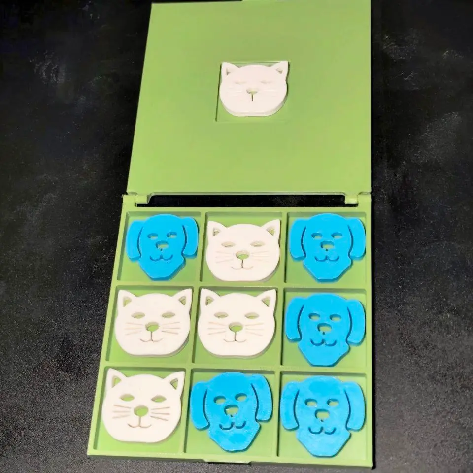 🐾 Tic-Tac-Toe Pet Edition – Cats vs Dogs 🐾