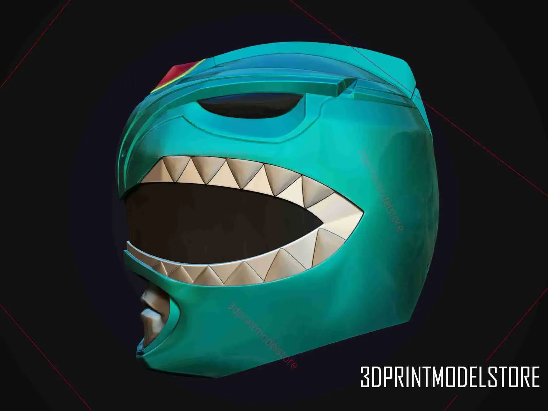 Power Ranger Helmet - Green Ranger MMPR Cosplay Halloween