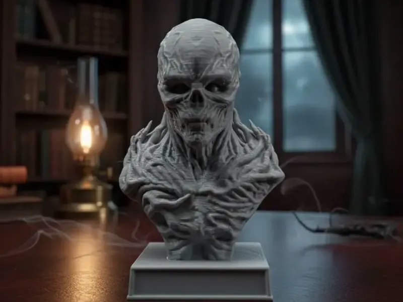 Stranger Things Vecna busto sculpture