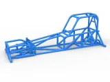 Frame of Supermodified front engine race car V1 Scale 1:25-0