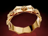 Rhombus geometric Diamond Ring-3