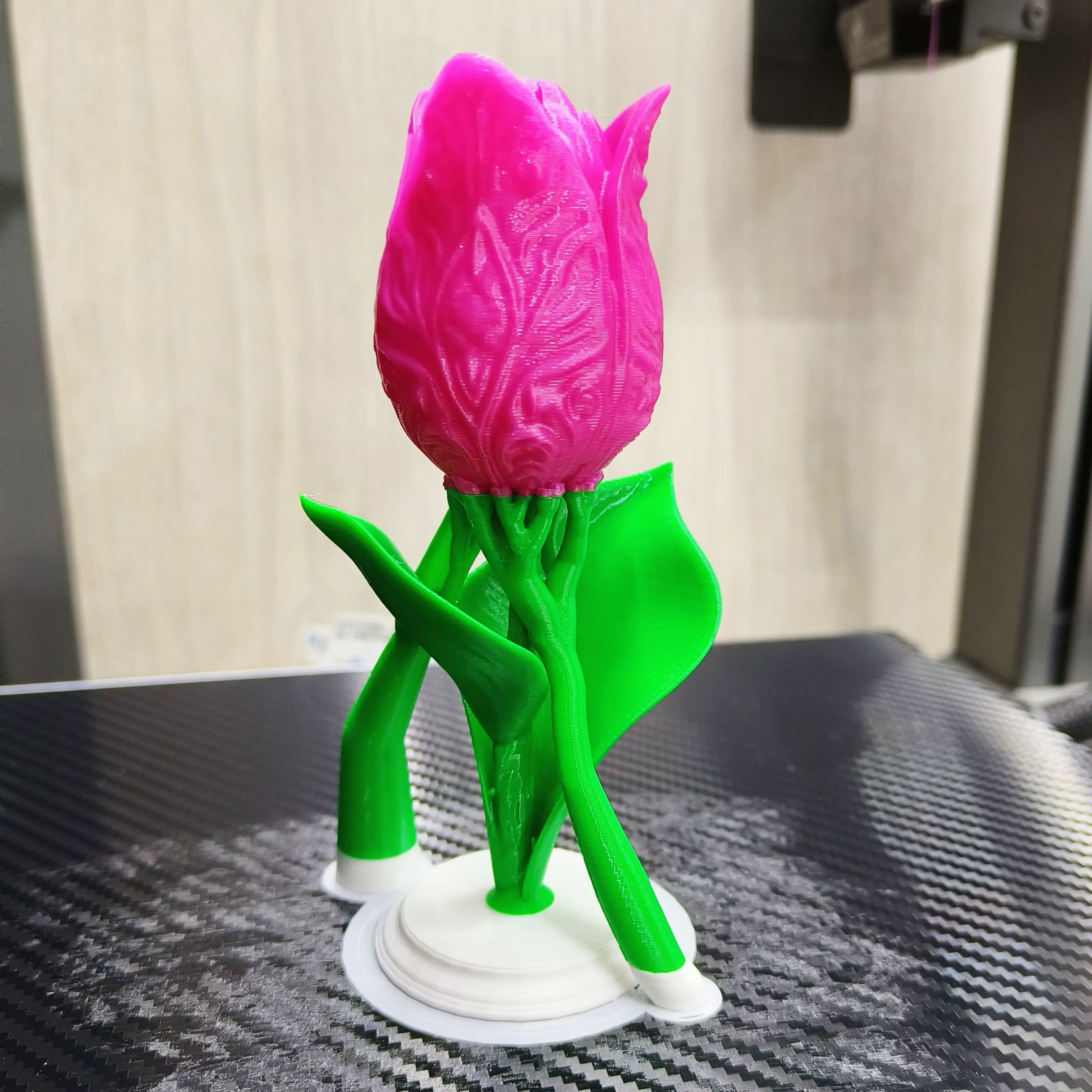 Ornamental Tulip - Multi Color Flower Figurine with base