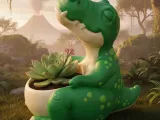 DINOSAUR FLOWERPOT-0