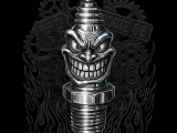 BUJIA - SPARK PLUG KEYCHAIN.-1