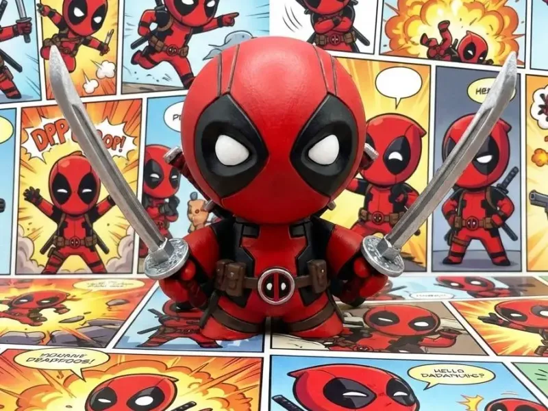 Chibi Figuur Deadpool Marvel-geïnspireerde Superheld