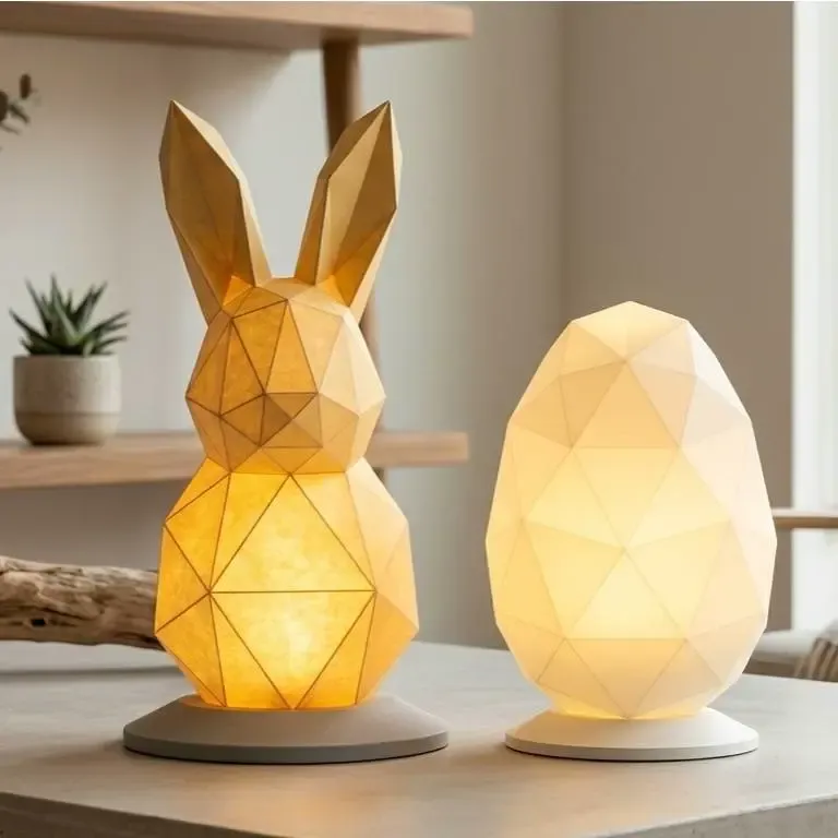 Illuminate Your Easter with Geometric Warmth!
