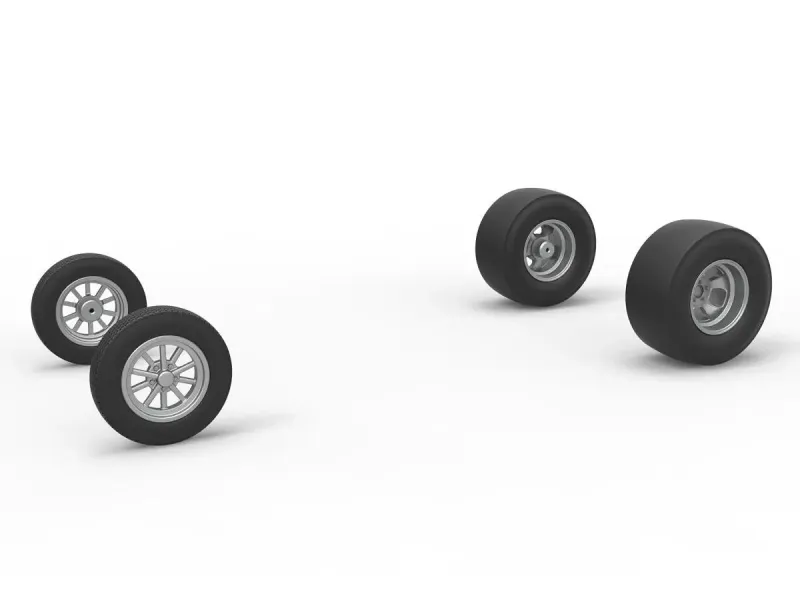 Wheel Set of Gasser Version 2 Scale 1:25