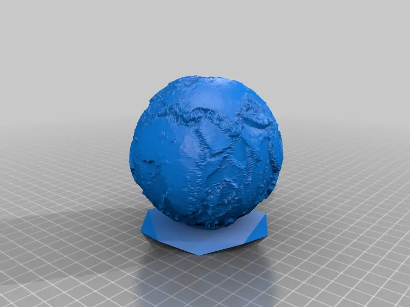 Earth No Sea Relief Globe   