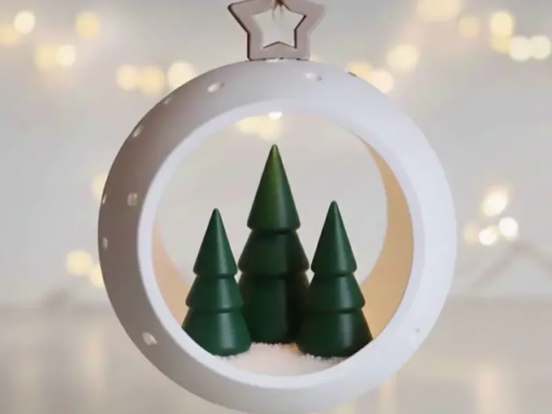 CHRISTMAS BALL PINES TREE