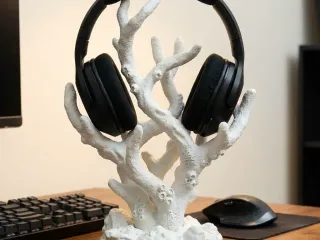 Coral Reef Headphone Stand | Aesthetic Marine Art