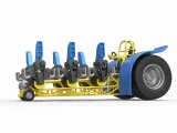 Pulling tractor with 6 engines V8 Version 1 Scale 1:25-1