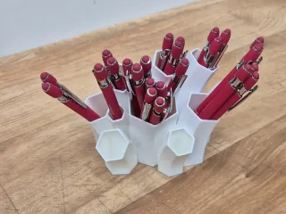 Pencil holder polygon form