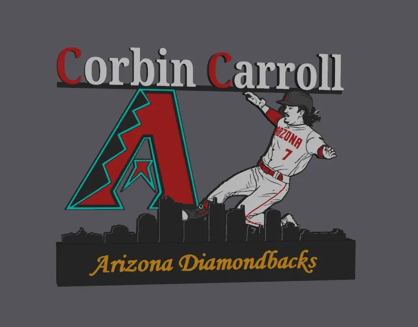 MLB - Arizona Diamondbacks Corbin Carroll display