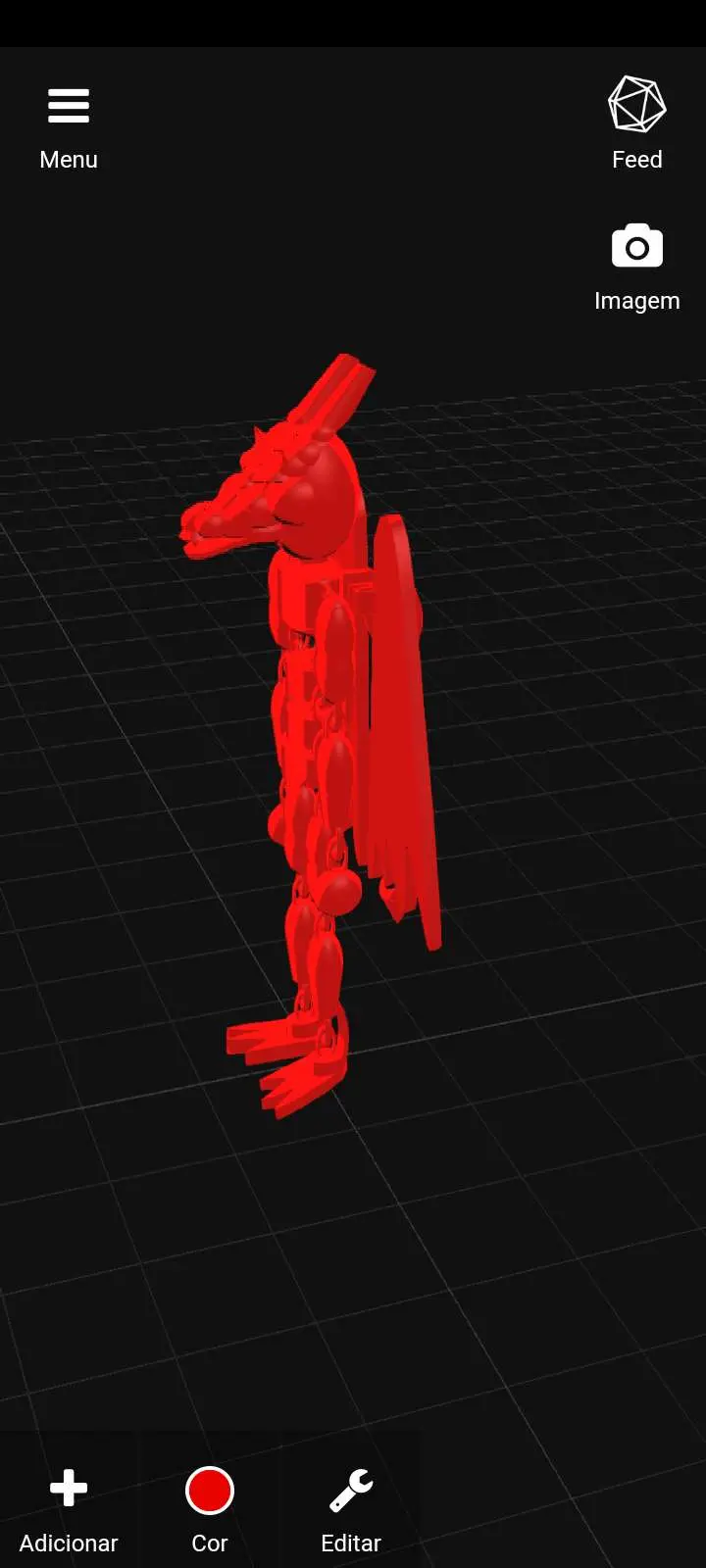Hombre dragón articulado