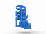 Twin turbo supercharged V8 Engine Version 5 Scale 1:25-4