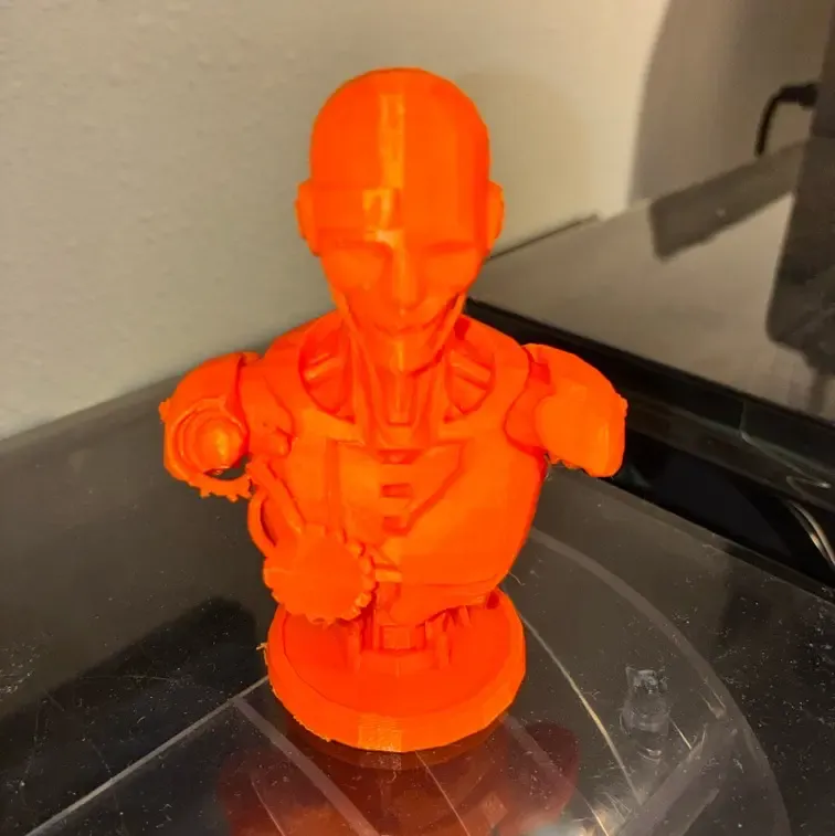 Glitch Melt Cyborg - High-Detail Liquid Melt Bustl