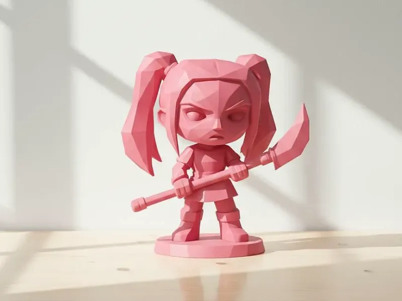 Kpop Demon Hunters - Mia Low Poly