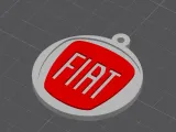 Fiat logo keychain-1