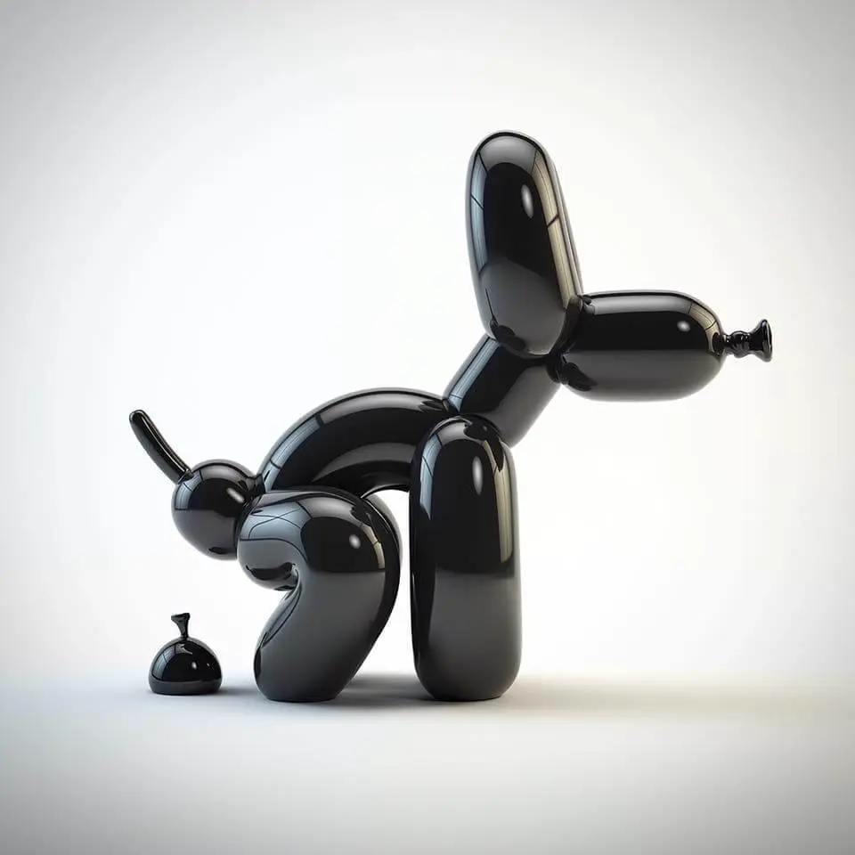 The Pooping Balloon Dog Sculpture