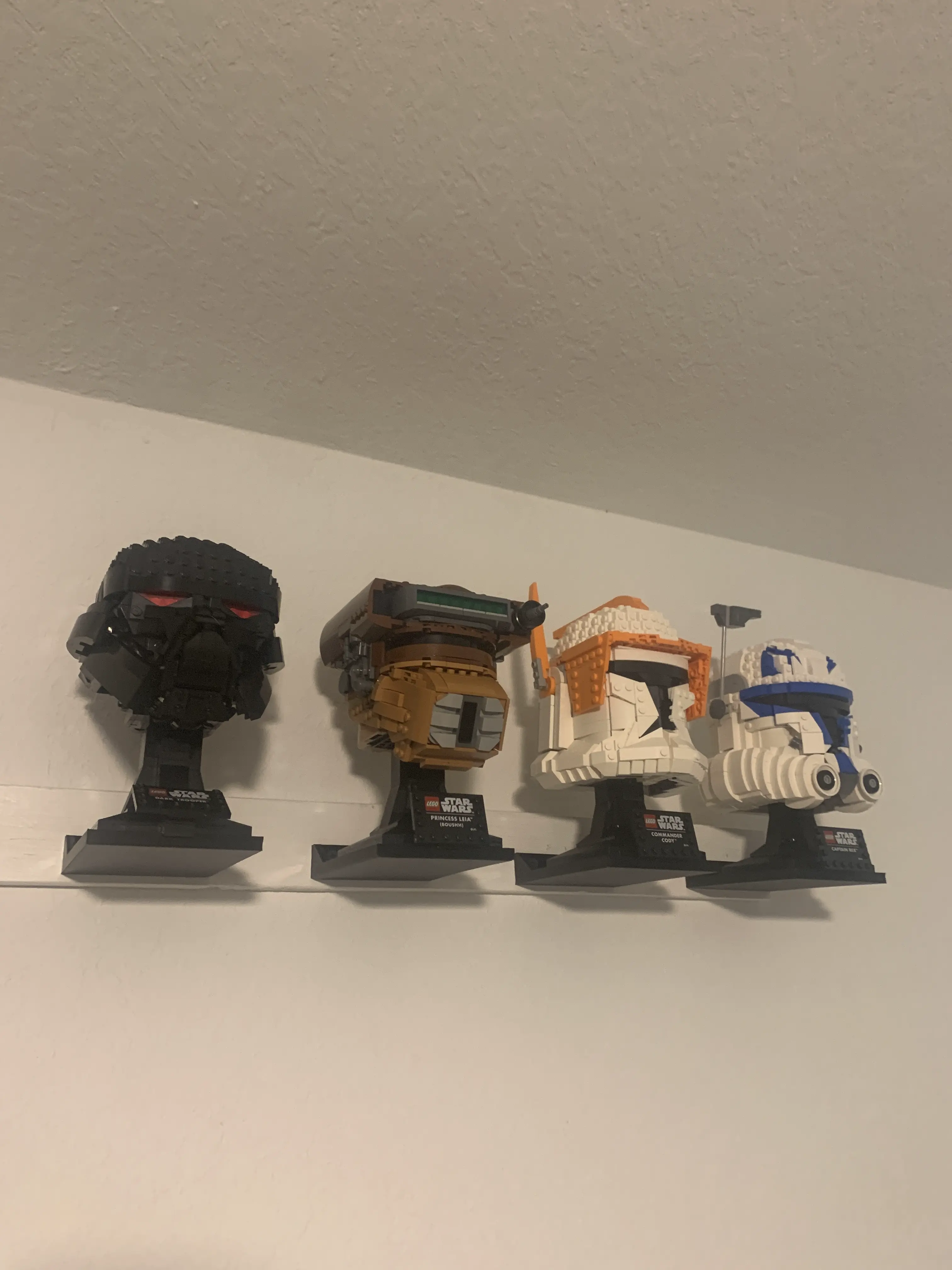 Lego helmet display shelf 3D models download Creality Cloud